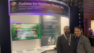Nation to Nation Water co-founders Patrick Dinsdale and Kyle Balsdon were at the Forward Summit on Tsuut'ina Nation's Grey Eagle Resort and Casino on May 13 and 14 to promote their new business that uses Japanese technology for compact water treatment.
